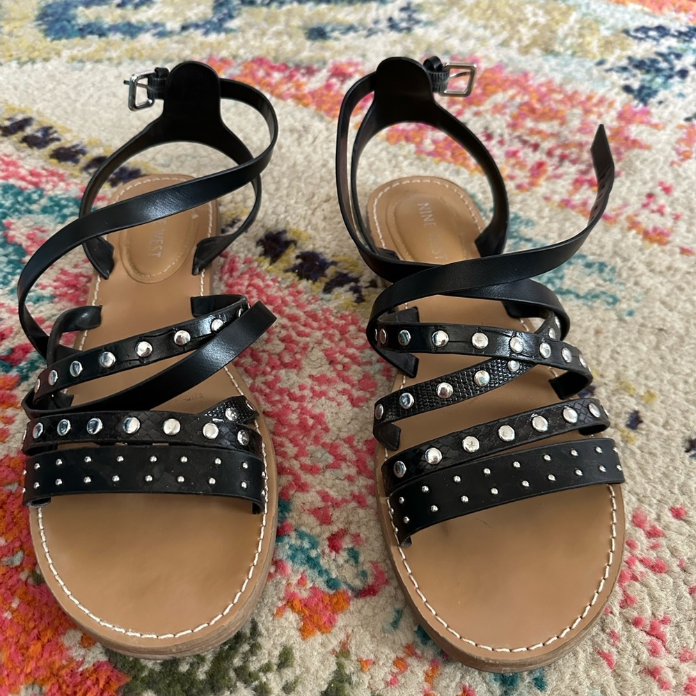Nine West studded sandals
